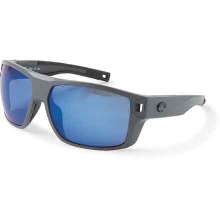 Costa Diego Sunglasses - Polarized 580P Lenses (For Men and Women) in Blue Mirror