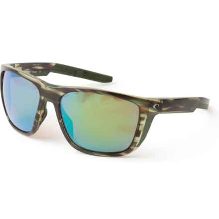 Costa Made in Italy Ferg Mirror Sunglasses - 580G Polarized Lenses (For Men and Women) in Green Mirror