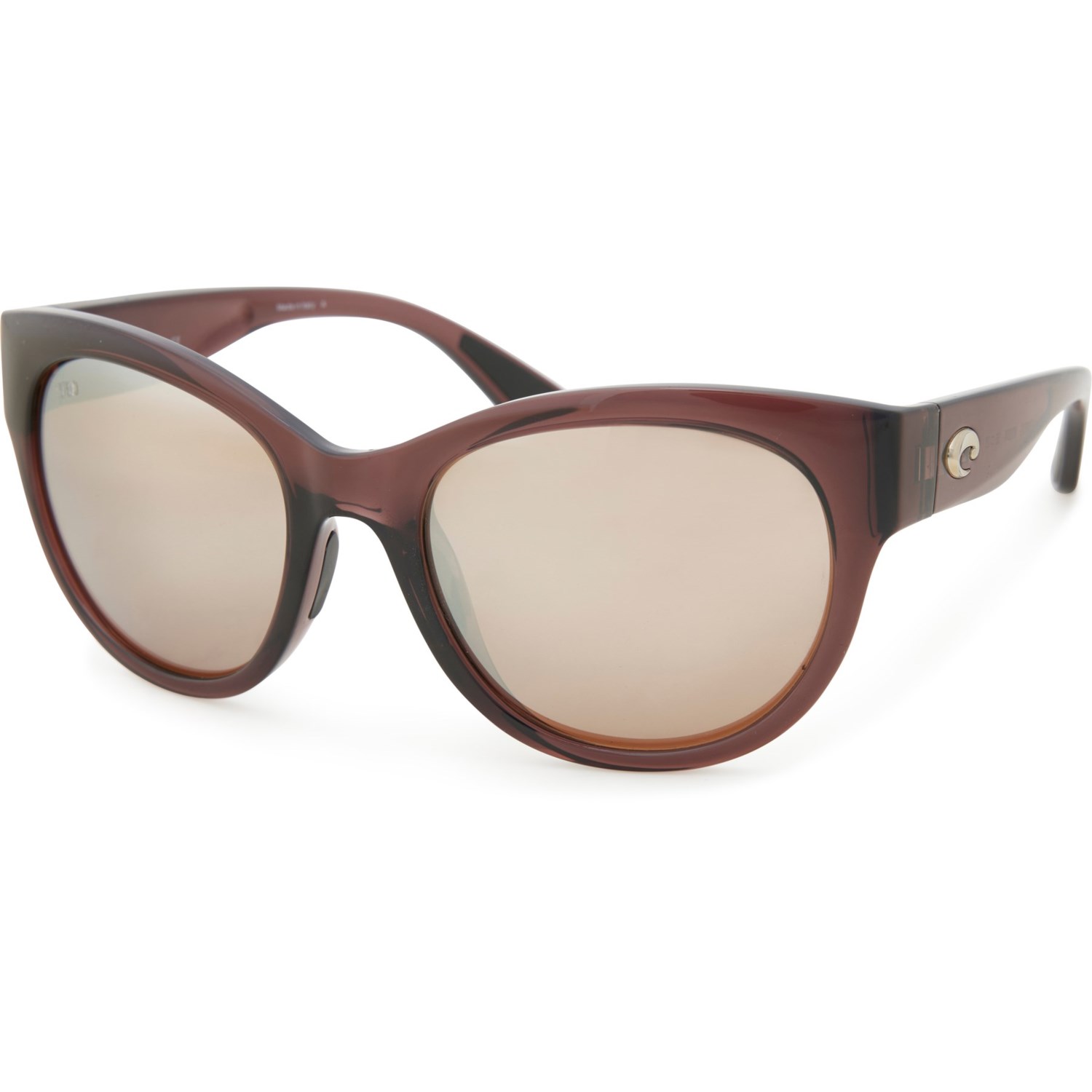 (取寄) コスタ メイド イン イタリー マヤ サングラス - ポーラライズド 580G ミラー レンジズ Costa Made in Italy Maya Sunglasses - Polarized 580G Mirror Lenses  Shiny Urchin Crystal/Copper Silver Costa Made in Italy Maya Sunglasses - Polarized 580G Mirror Lenses