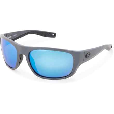Costa Made in Italy Tico Sunglasses - Polarized 580P Mirror Lenses in Matte Gray/Blue Mirror