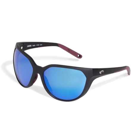 Costa Mayfly Sunglasses - 580G Polarized Lenses in Matte Black/Blue Mirror 580G