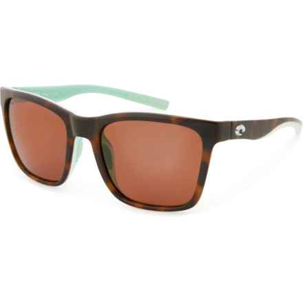 Costa Panga Sunglasses - Polarized 580P Lenses in Shiny Tort/White/Sea/Copper