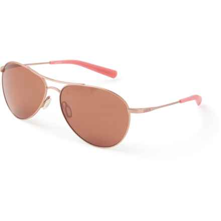Costa Piper Sunglasses - Polarized 580P Mirror Lenses (For Women) in Satin Rose Gold/Copper