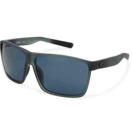 Costa Rincon Sunglasses - Polarized 580P Lenses in Matte Smoke Crystal/Gray