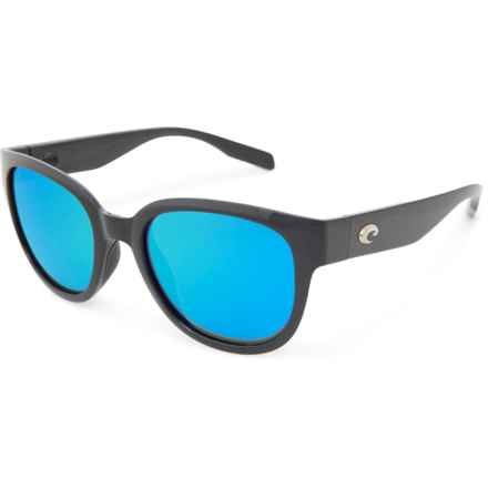 Costa Salina Sunglasses - 580G Polarized Mirror Lenses in Black/Blue Mirror