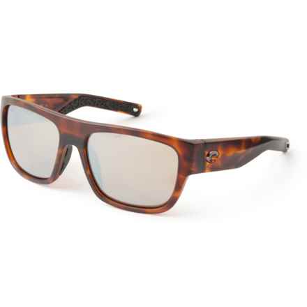 Costa Sampan Sunglasses - Polarized 580G Lenses (For Men and Women) in Copper Silver Mirror