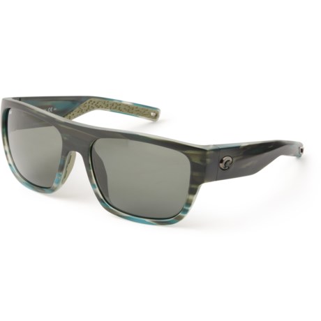 Costa Sampan Sunglasses - Polarized 580G Lenses (For Men and Women) in Gray