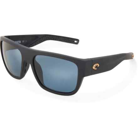 Costa Sampan Sunglasses - Polarized 580P Lenses in Matte Black Ultra/Gray