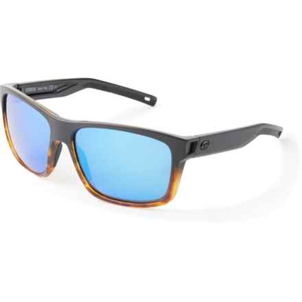 Costa Slack Tide Sunglasses - Polarized 580G Mirror Lenses (For Men and Women) in Matte Black/Shiny