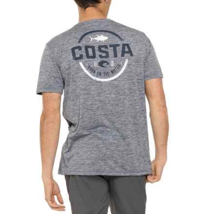 Costa Tech Insignia Tuna Sun Shirt - UPF 50+, Short Sleeve in Gray