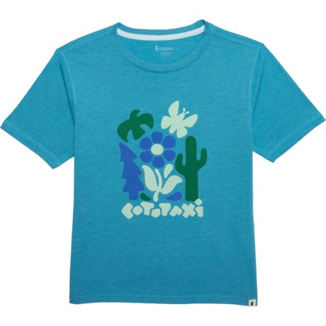 Cotopaxi Big Girls Day Hike T-Shirt - Short Sleeve in Poolside
