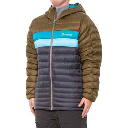 Cotopaxi Fuego Down Hooded Jacket - 800 Fill Power in Oak & Graphite