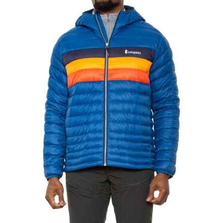 Cotopaxi Fuego Down Hooded Jacket - 800 Fill Power in Pacific Stripes