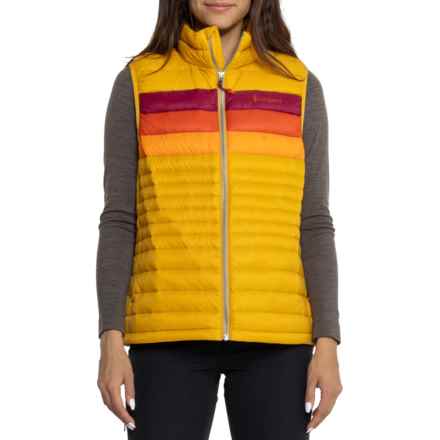 Cotopaxi Fuego Down Vest - 800 Fill Power in Amber Stripes