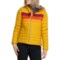 Cotopaxi Fuego Hooded Down Jacket - 800 Fill Power in Amber Stripes