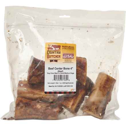 Country Butcher Beef Center Bone - 6-Pack, 4” in Multi