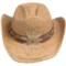 6680A_3 Cov-ver Thick-Braided Raffia Cowboy Hat (For Women)