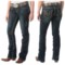 122CW_2 Cowgirl Up Up 201 Stonewashed Jeans - Relaxed Fit, Bootcut (For Women)
