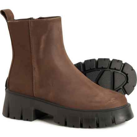 COX Made in Portugal Cozy Booties - Nubuck (For Women) in Brown