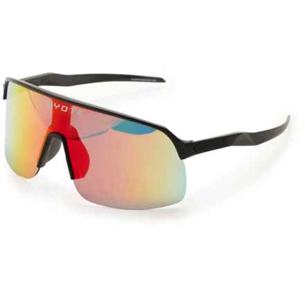 Coyote Eyewear Rattler Sunglasses - Polarized in Black/Red Mirror