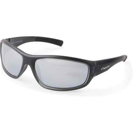 Coyote Marlin Sunglasses - Polarized Mirror Lenses (For Men and Women) in Black/Gray/Silver