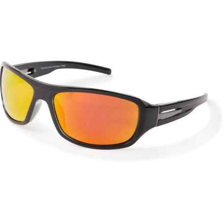 Coyote Sonoma Sunglasses - Polarized Mirror Lenses (For Men and Women) in Black/Gray/Red