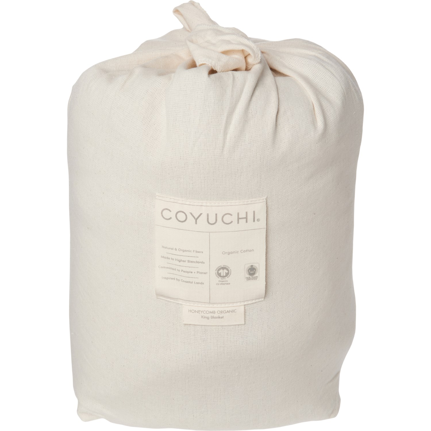 Coyuchi King Organic Cotton Blanket French Blue