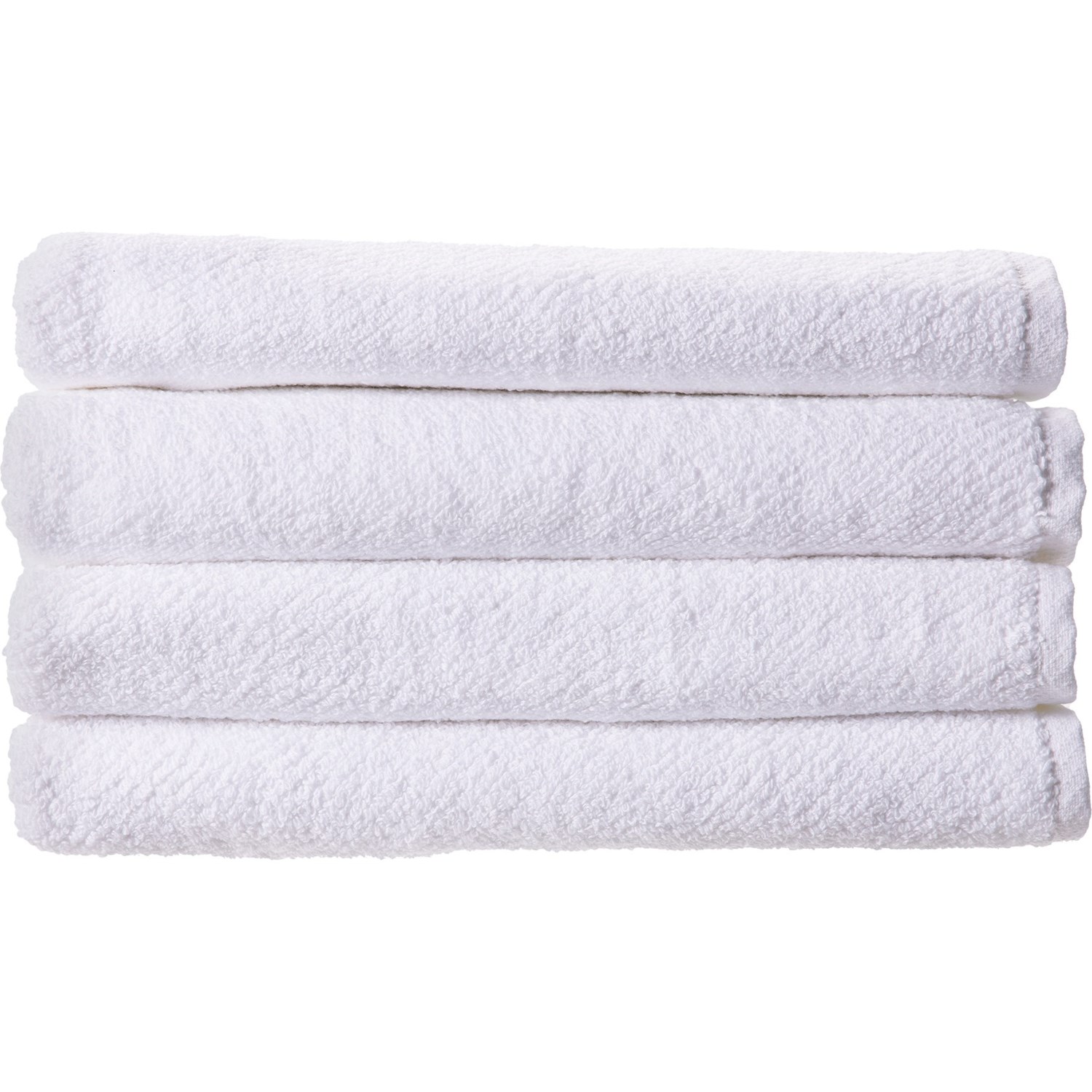 White Bath Towels, 100% Cotton 27x54