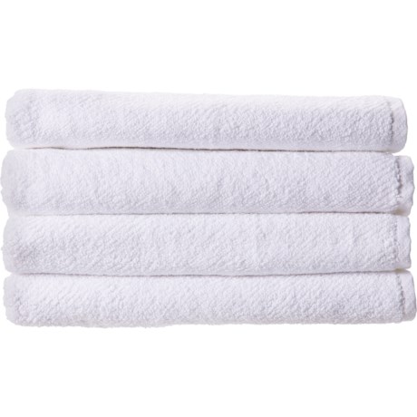Coyuchi Organic Cotton Air Weight Bath Towel Set - 550 gsm, 4-Piece, 27x54”, Alpine White in Alpine White