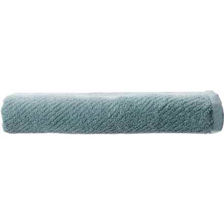 Coyuchi Organic Cotton Air Weight Hand Towel - 550 gsm, 20x40”, Deep Aqua in Deep Aqua