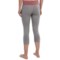 8205F_2 Cozy Orange Leo Yoga Crop Pants (For Women)