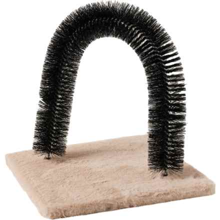 Cozy Paws Cat Self-Grooming Massage Arch in Taupe