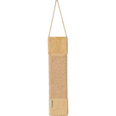 Cozy Paws Hanging Natural Sisal Cat Scratch Post - 18x4.5” in Taupe