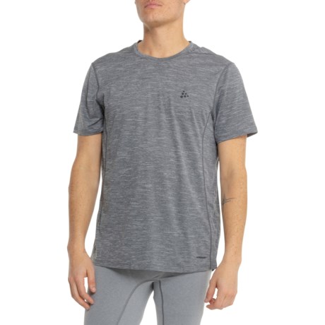 Craft ADV Charge Melange T-Shirt - Short Sleeve in Black/Melange