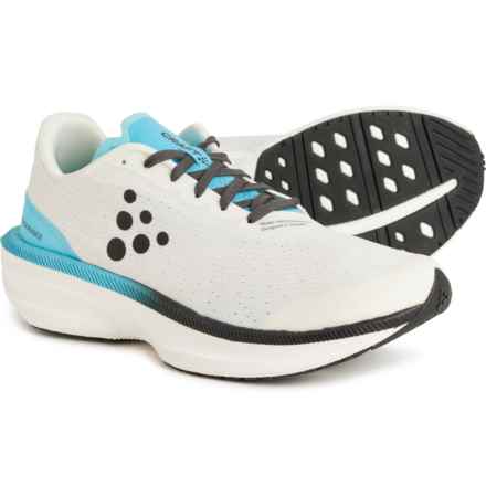Craft PRO Endur Distance Running Shoes (For Men) in White-Aquamarine