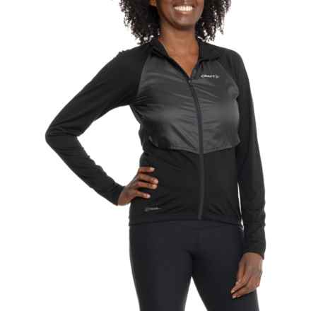 Craft Sportswear ADV Bike SubZ Zip Front Cycling Jersey - Merino Wool, Long Sleeve in Black