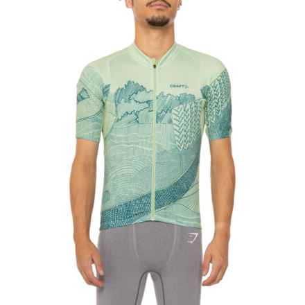 Craft Sportswear ADV Endur Graphic Cycling Jersey - Short Sleeve in Spruce/Twig