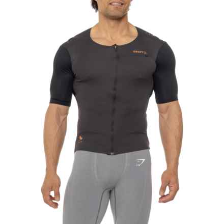 Craft Sportswear Pro Gravel Cycling Jersey - Zip Front, Short Sleeve in Slate-Black