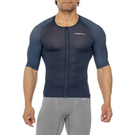 Craft Sportswear Pro Nano Cycling Jersey - Zip Front, Short Sleeve in Blaze