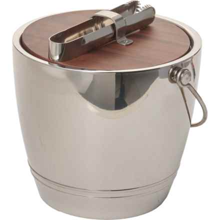 Crafthouse by Fortessa Ice Bucket and Tong Set in Silver