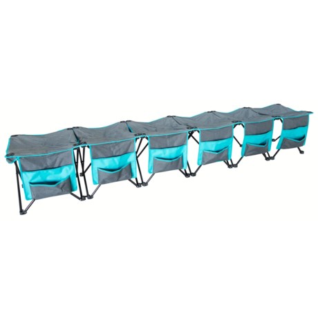 Creative Outdoors 6 Person Curved Straight Bench Save 64 Creative Outdoors 6 Person Curved Straight Bench In Teal Grey