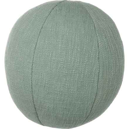 CreativeCo-op Round Ball Throw Pillow - 10” in Green