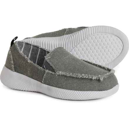 Crevo Boys and Girls Wiffle Slip-On Shoes in Gray