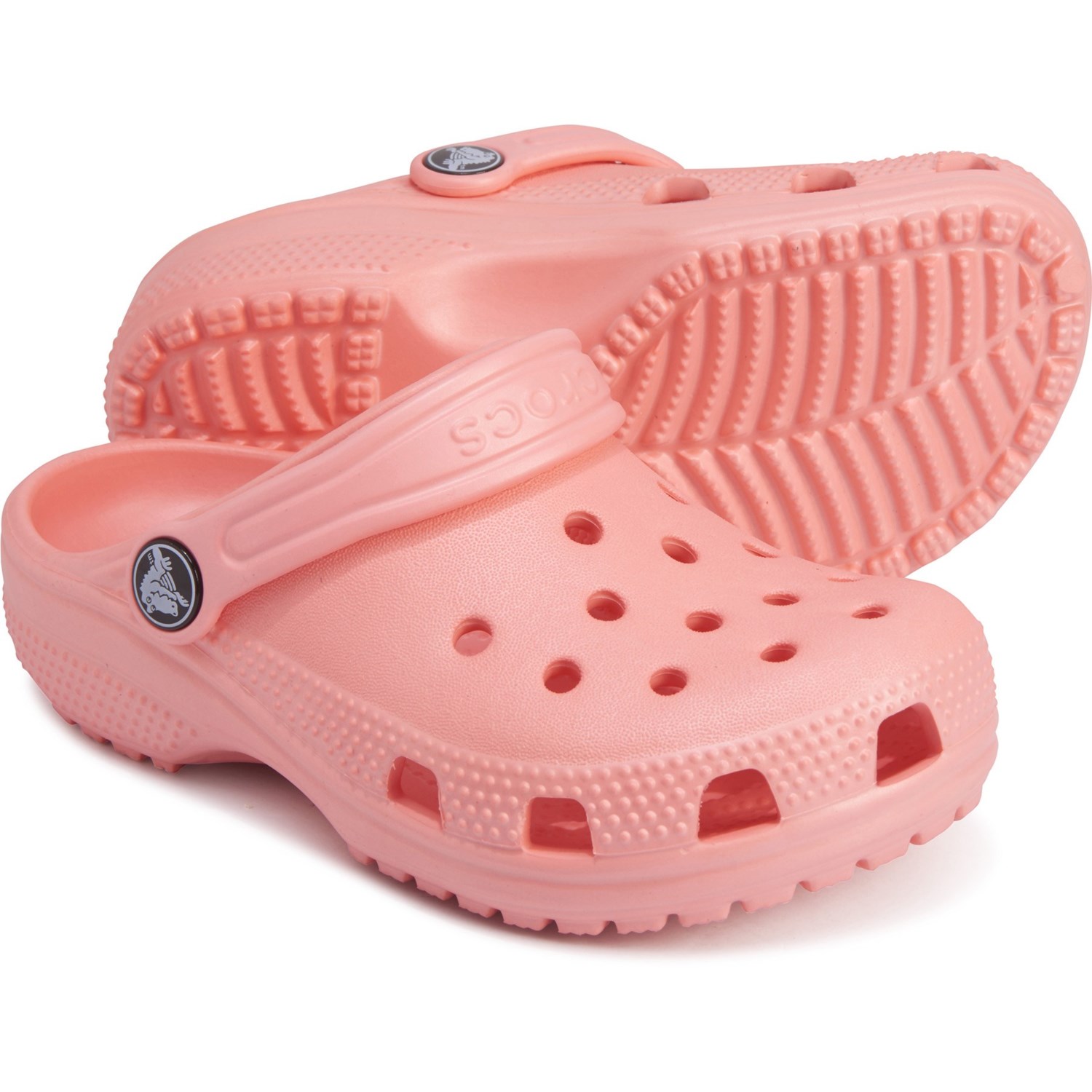 melon pink crocs