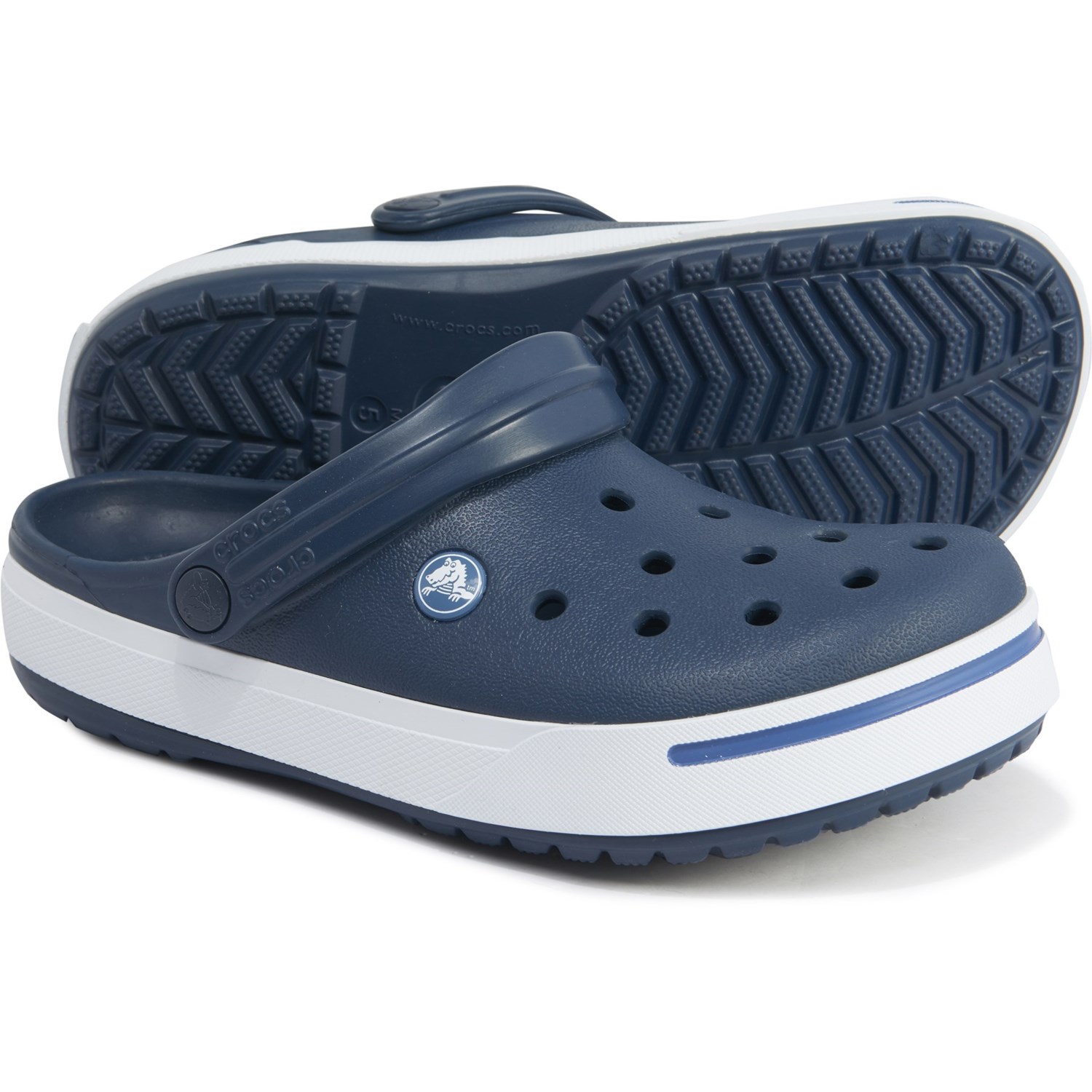 crocs crocband navy blue
