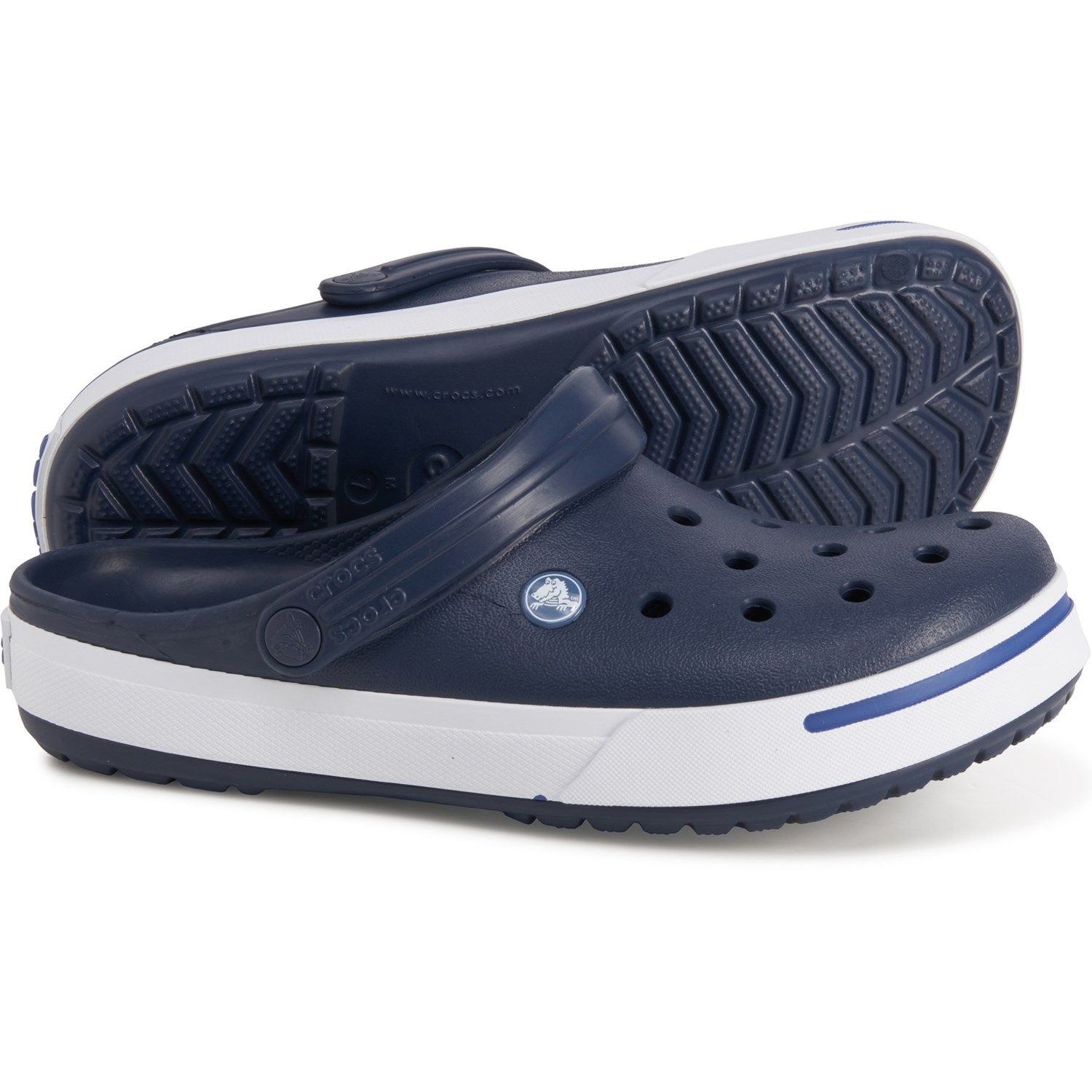 navy blue crocs women's