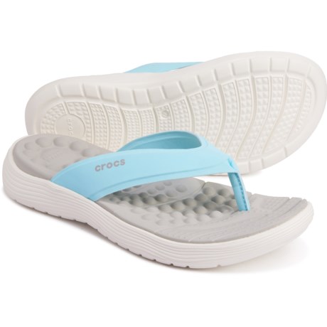 crocs white flip flops