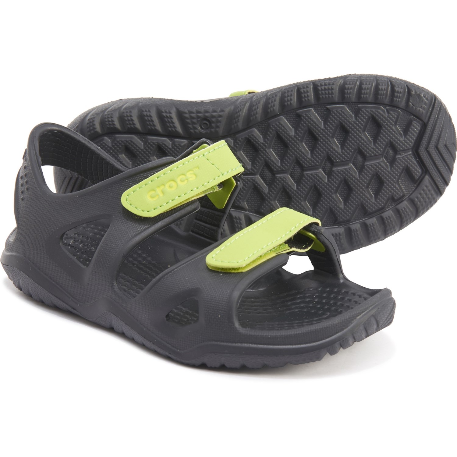 crocs green sandals