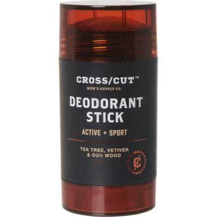 Cross Cut Active and Sport Deodorant Stick - Aluminum-Free, 2.82 oz. (For Men) in Multi