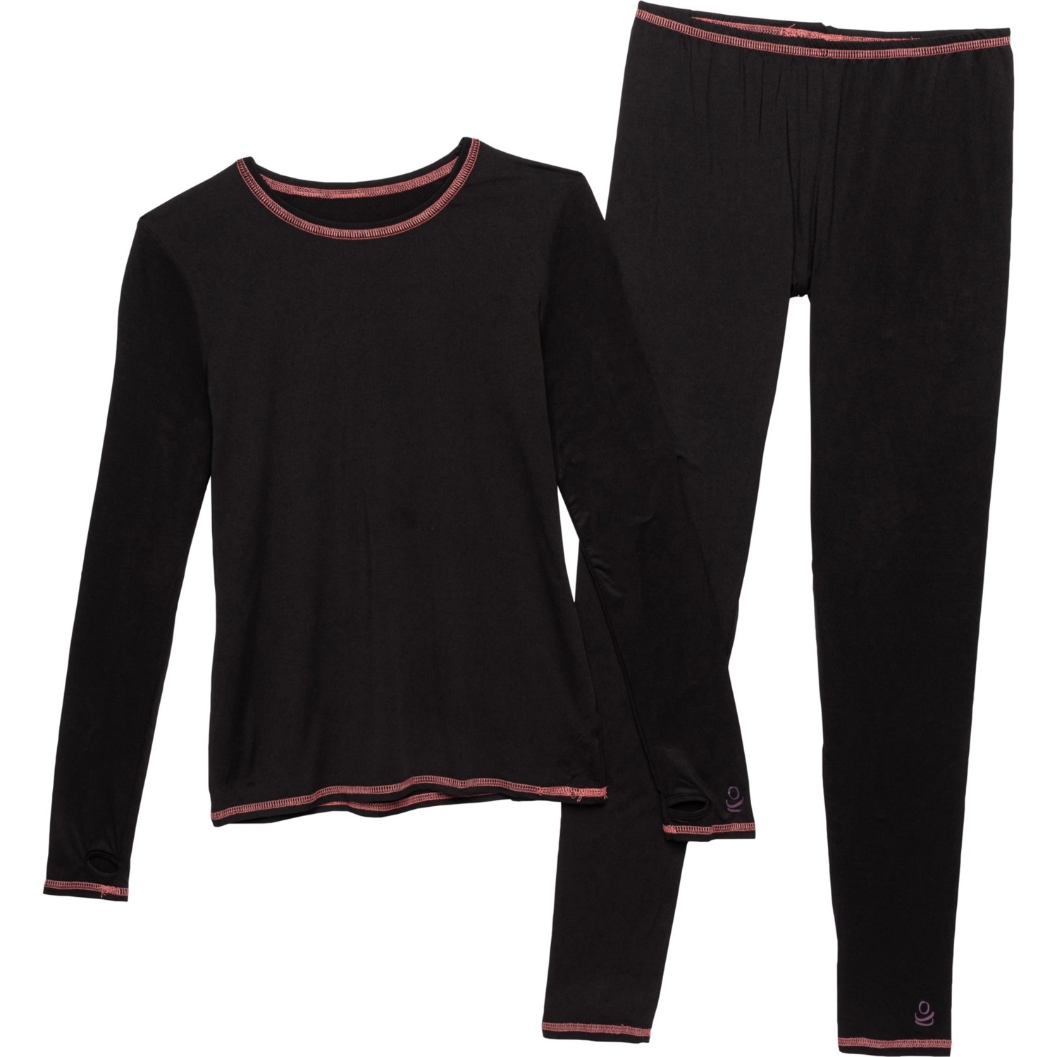 Cuddl Duds Big Girls Comfortech® StretchPoly Base Layer Set Long Sleeve